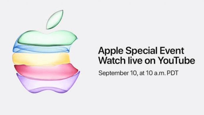 2019 September 10 Apple Event YouTube live streaming media invitation