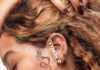 Beyonce wearing artfully designed 'Ivy Park x Adidas' ear studs