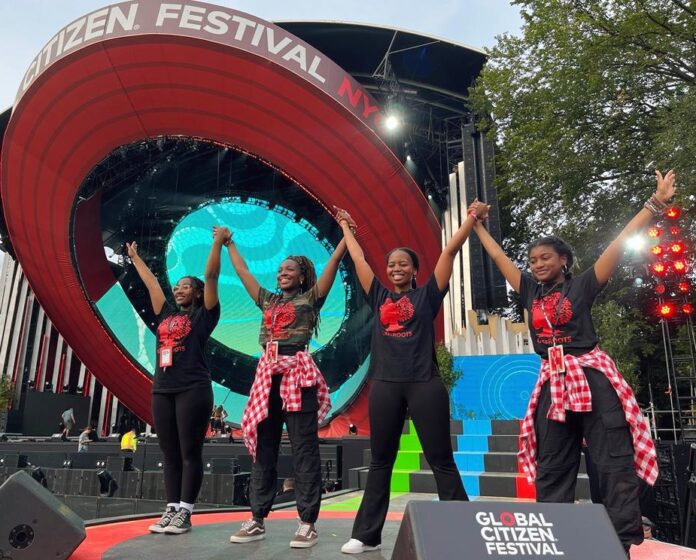 Meet the Bloodsisters dancers from New York as seen on the Global Citizen Festival 2023 stage, courtesy of P&G