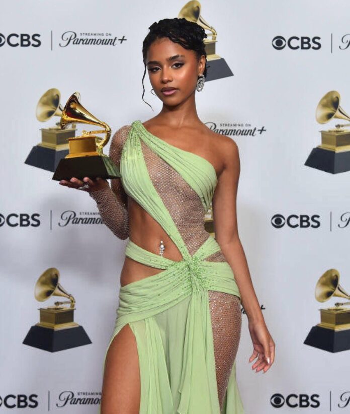 Tyla won her first-ever Grammy for African music performance, for her sultry single “Water” in February 2024.