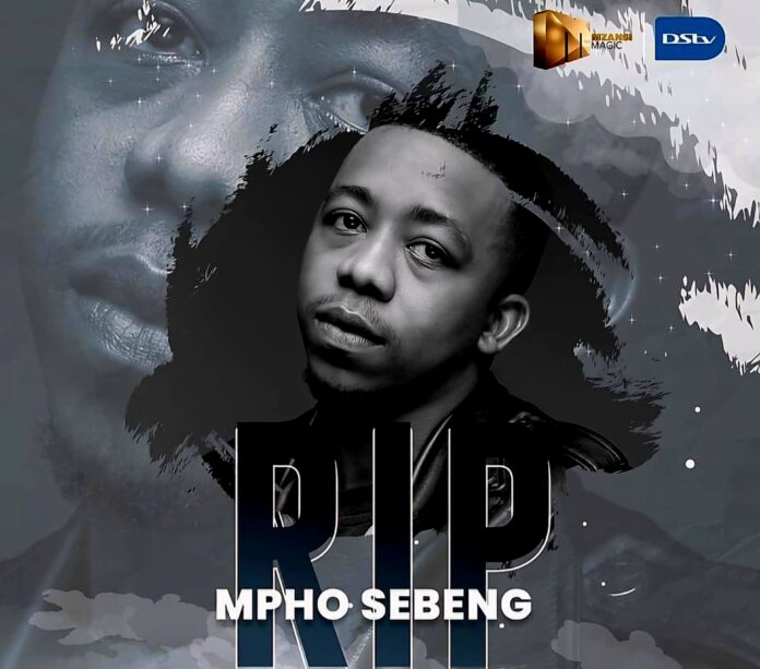 The late South African actor, Mpho Sebeng's tribute poster