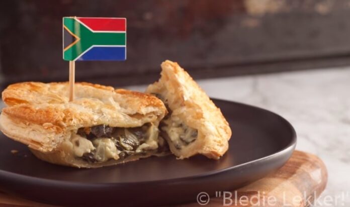A picture of South Africa's favourite snack, garage pie (pot pie)