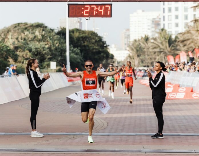 South African Olympic athlete Elroy Gelant wins Absa Run Your City Durban Men's race