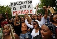 822 ghost beneficiaries exposed at NSFAS as fraud probe begins South African students protest higher education funding and housing challenges