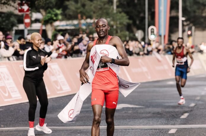 2025 Absa Run Your City Cape Town winner Kabelo Mulaudzi