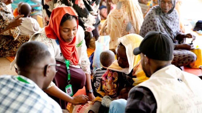 conflict-affected Sudan temporary camp