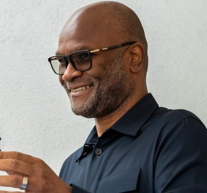 Former South African minister Nathi Mthethwa smiling