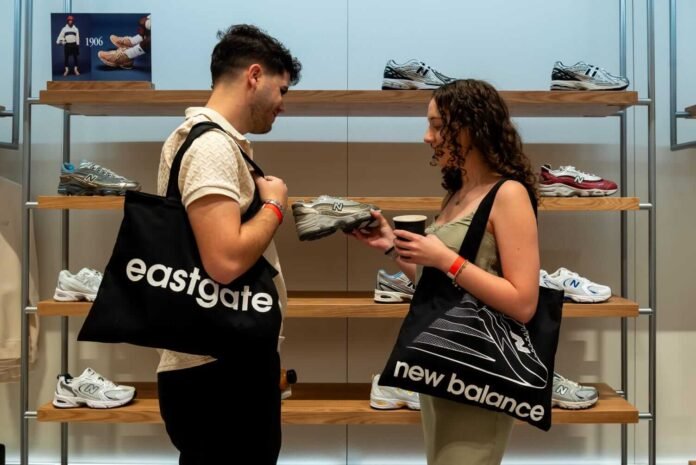 Shoppers at New Balance Eastgate store