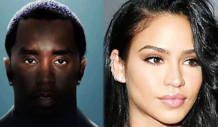 Collage of Sean “Diddy” Combs and Cassie Ventura portraits.