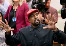 Ye’s Joburg gig: Assurance and anxiety as Kanye West show date looms Kanye West gesturing at a press conference.