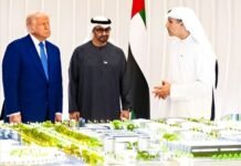 G42 wins US approval for next-gen chips, cementing the UAE as the new global AI hub US President Donald Trump and UAE officials review a tech project model.