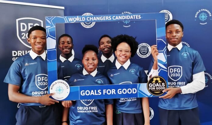 World Changers Candidate Leondale ambassadors supporting Drug Free Gen 2030 campaign.