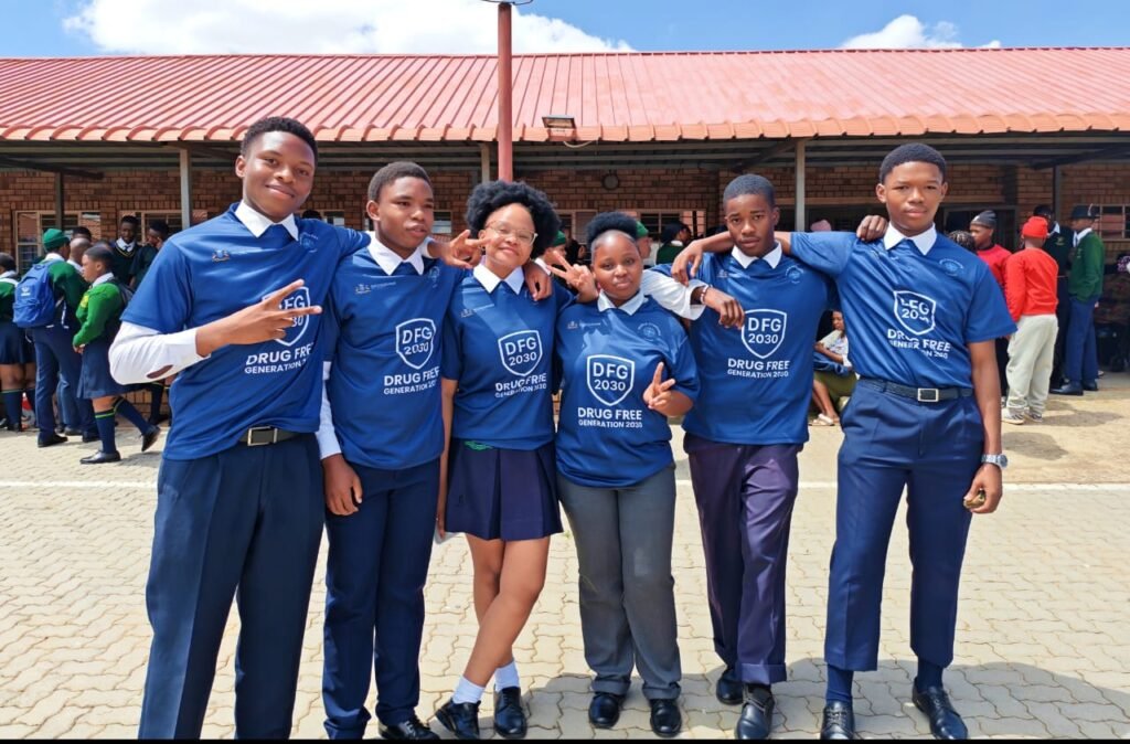 World Changers Candidate Leondale High learners at Drug Free Generation 2030 pledge