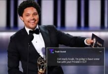 Every Trevor Noah joke that triggered Trump’s $16 billion lawsuit threat Trevor Noah 2026 Grammys hosting photo with an overlay of Donald Trump's Truth Social post threatening a lawsuit over the monologue jokes.