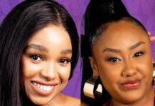 Thandeka, Trixie claim first spots in Big Brother Mzansi S6 finale Portrait of Big Brother Mzansi Season 6 contestants Thandeka (left) and Trixie (right) against a purple studio background.