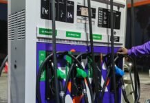 Petrol and diesel set for big May fuel hikes — diesel could hit R40/litre Fuel pump showing petrol and diesel nozzles with price display at a South African station
