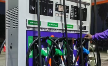 Petrol and diesel set for big May fuel hikes — diesel could hit R40/litre Fuel pump showing petrol and diesel nozzles with price display at a South African station
