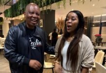 ActionSA refuses to condemn tribalist remarks targeting Shangaan & Tsonga people Herman Mashaba with Jacinta Ngobese at a restaurant during a conversation.