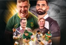 Gqeberha to host Springboks vs Barbarians as landmark fixture gets new title partner Springboks vs Barbarians 2026 YesPlay Cup promotional image featuring players and coaches at Nelson Mandela Bay Stadium.