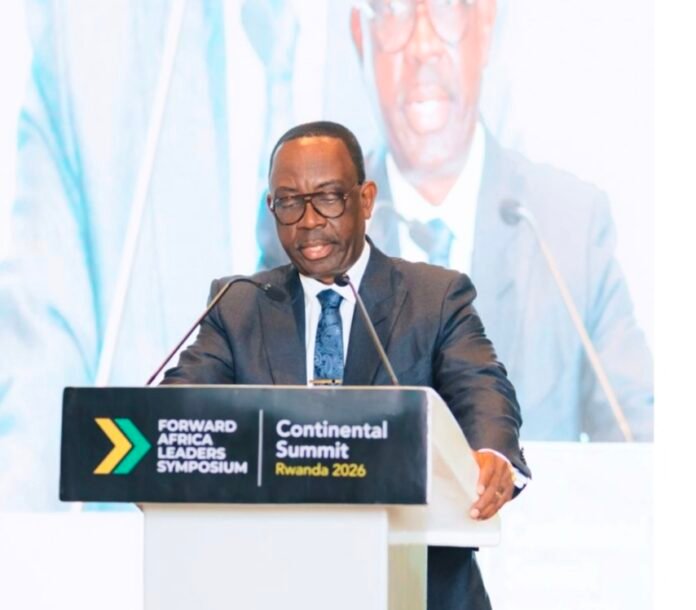 KGL Group Executive Chairman Alex Appau Daddey speaking at the 2026 FALS Continental Summit in Kigali, Rwanda.