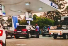 Updated May fuel prices: Diesel hike revised down to R5.27 Motorists refuelling at a South African filling station; an image often associated with fuel price adjustments and national energy supply updates.