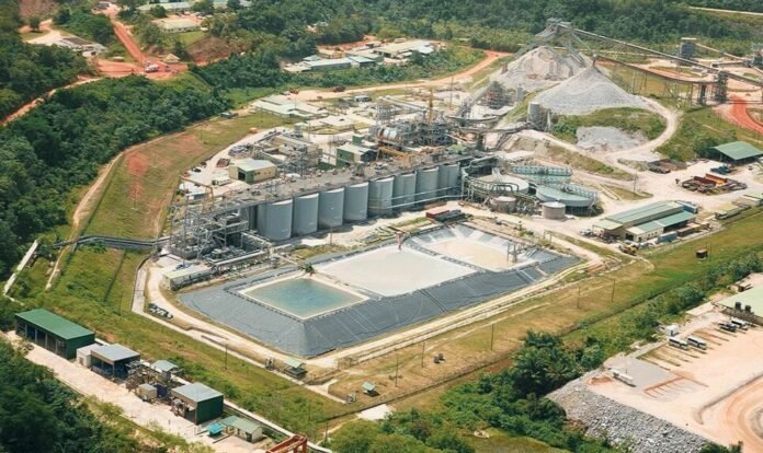 Aerial view of Gold Fields’ Tarkwa gold mine in Ghana amid mining lease renewal uncertainty and gold production policy changes.