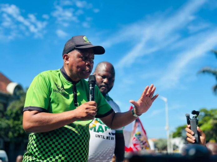ActionSA leader Herman Mashaba speaks against B-BBEE and transformation at a political rally.