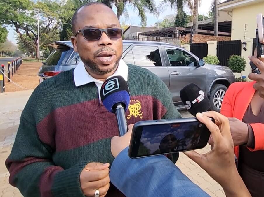 Ghana High Commissioner Benjamin Quashie speaks to media during repatriation registration in Pretoria.
