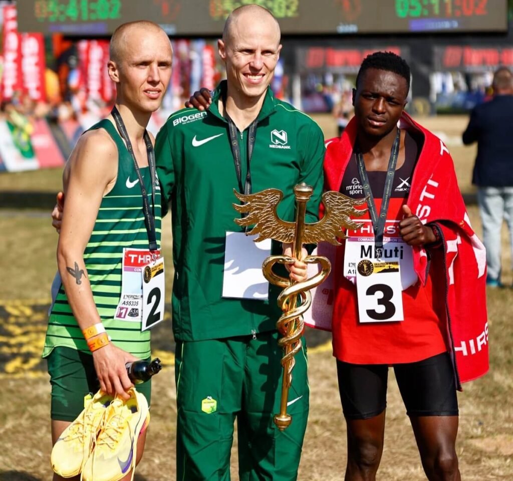 George Kusche wins Comrades Marathon 2026 as podium finishers celebrate record-breaking race results