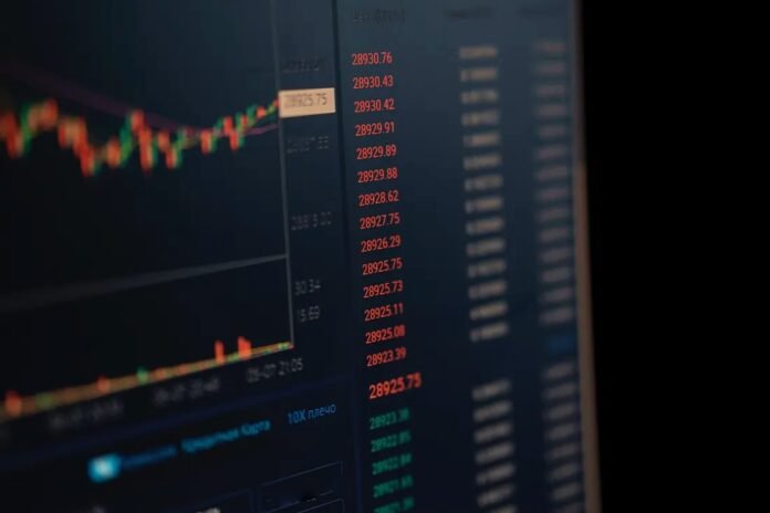 Trading screen displaying live price charts and market data for MetaTrader 4 broker comparison in South Africa.