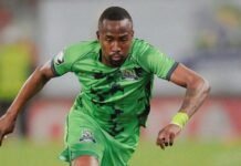 Minister McKenzie lashes out over alleged staged kidnapping of Marumo Gallants player Thapelo Dhludhlu Marumo Gallants midfielder Thapelo Dhludhlu in action during a match wearing the club's green home kit.