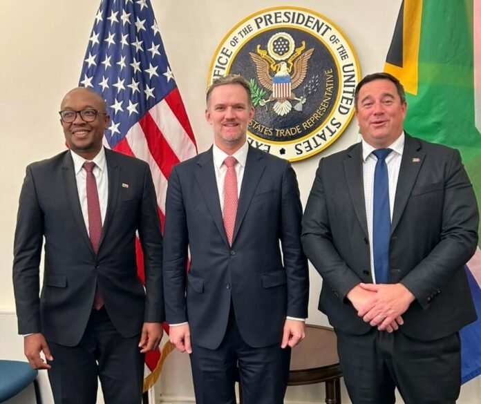 John Steenhuisen, Parks Tau and US Trade Representative meet in Washington to discuss South Africa trade and