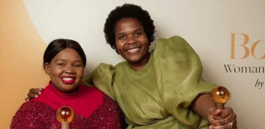 Veuve Clicquot Bold Woman winners are building Africa’s next business legacies Pretty Kubyane and Lindiwe Nkuna-Kgopa pose with their 2026 Veuve Clicquot Bold Woman Award trophies.