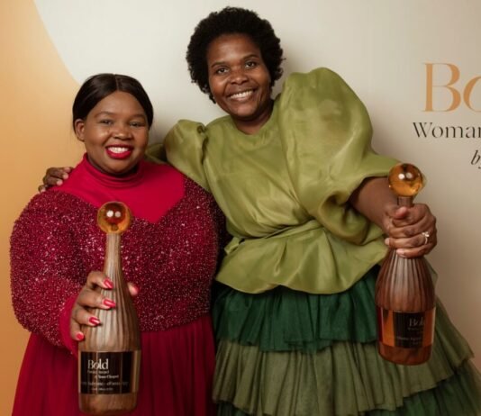 Veuve Clicquot Bold Woman winners are building Africa’s next business legacies Pretty Kubyane and Lindiwe Nkuna-Kgopa pose with their 2026 Veuve Clicquot Bold Woman Award trophies.