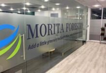 Millions lost: how the Morita Forestry scam fooled thousands of South Africans Morita Forestry branding displayed on the glass entrance of the company's Sandton office.