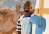 The Langa hostel boy who turned old shoes into a Paris residency: Abongile Sidzumo on Absa L’Atelier’s 40th Abongile Sidzumo stands beside his artwork for the Absa L’Atelier 40 Doors Legacy event