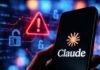 9 AI risks experts are raising after Jacob Coxon’s Anthropic resignation Smartphone displaying Claude beside digital warning symbols representing AI and human-extinction risks
