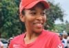Fifth woman’s body found near Kempton Park amid serial killer fears Elizabeth Moselakgomo in red running gear at an outdoor race