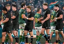 Springboks vs All Blacks: How to watch Rugby’s Greatest Rivalry finale Springboks and All Blacks players exchange handshakes on a floodlit pitch after their match